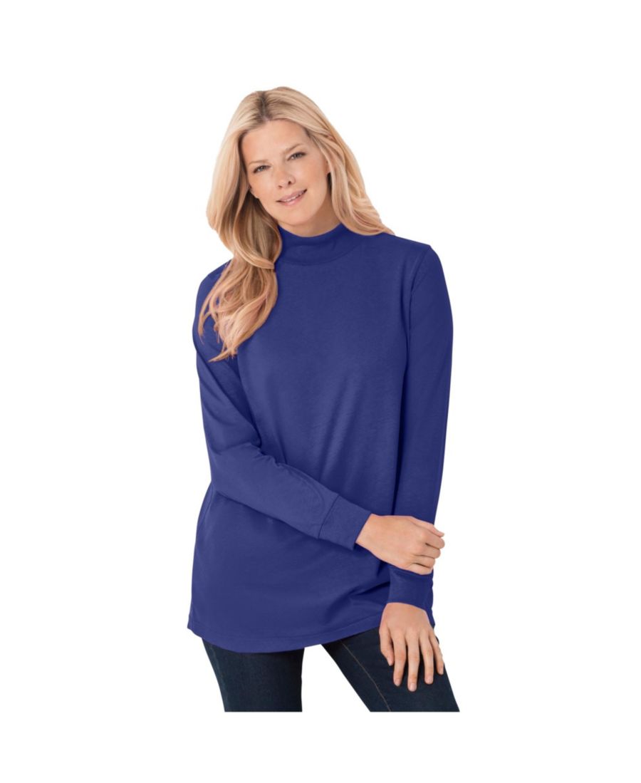 Женская футболка с длинными рукавами и высоким воротником больших размеров Woman Within, Ultra blue, Синий, Женская футболка с длинными рукавами и высоким воротником больших размеров Woman Within, Ultra blue
Женская футболка с длинными рукавами и высоким воротником больших размеров Woman Within, Ultra blue, Синий, Женская футболка с длинными рукавами и высоким воротником больших размеров Woman Within, Ultra blue