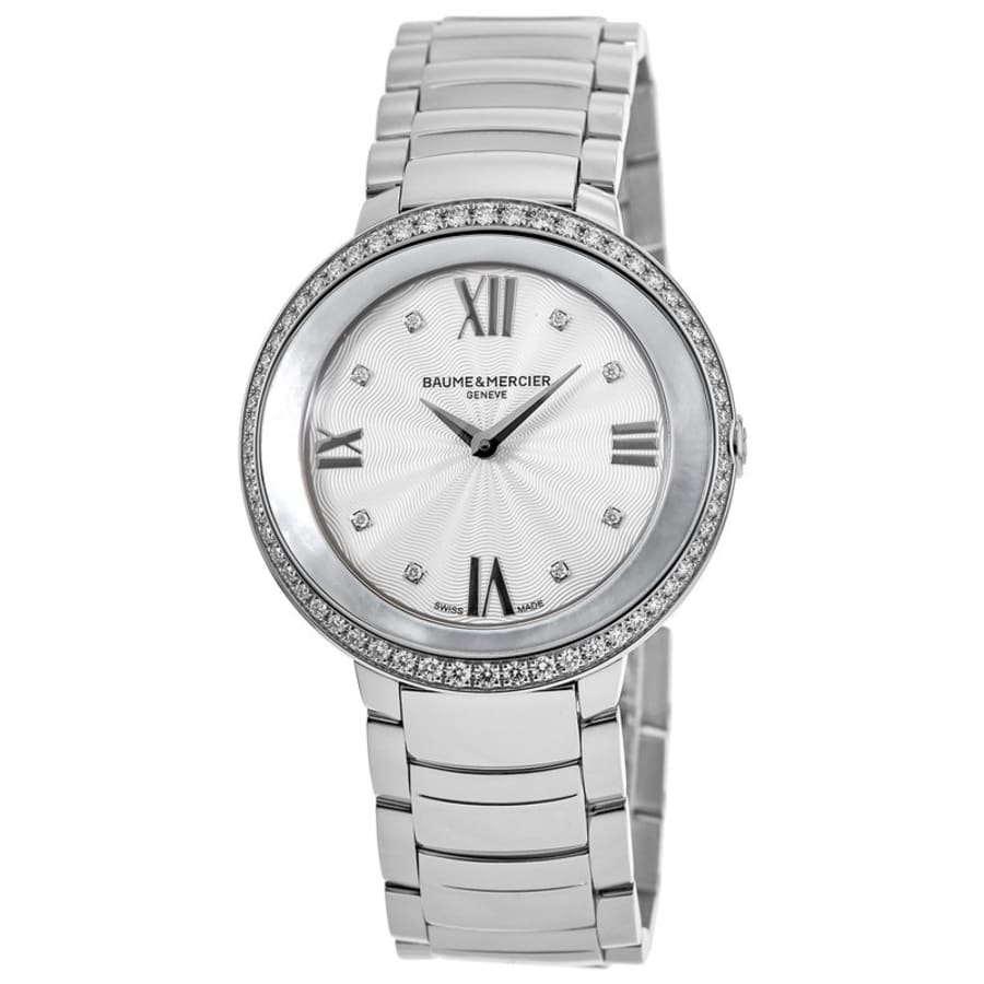 Baume & Mercier Promesse 34 мм серебристый циферблат алмазная сталь женские часы 10199, серебряный
Baume & Mercier Promesse 34 мм серебристый циферблат алмазная сталь женские часы 10199, серебряный