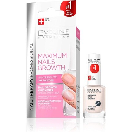 Nail Therapy Максимальный рост, укрепляющая сыворотка для ногтей, 12 мл, Eveline Cosmetics
Nail Therapy Максимальный рост, укрепляющая сыворотка для ногтей, 12 мл, Eveline Cosmetics