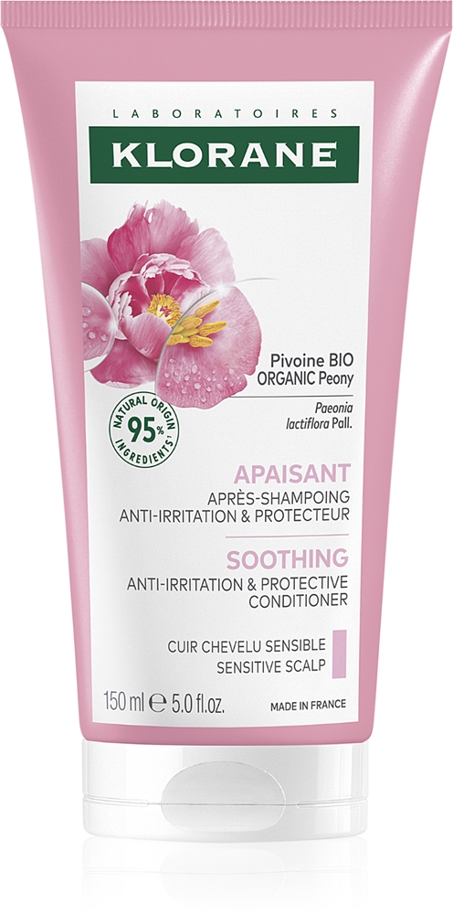 Успокаивающий кондиционер для чувствительных волос и кожи головы с экстрактом пиона Klorane, 150 мл
Успокаивающий кондиционер для чувствительных волос и кожи головы с экстрактом пиона Klorane, 150 мл