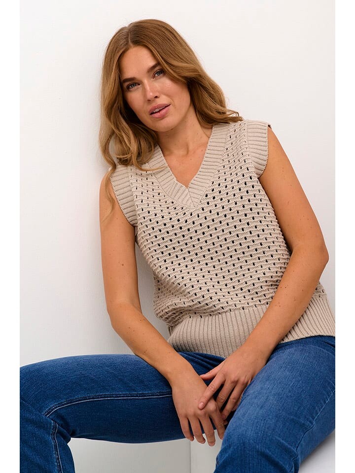 Свитер-жилет Kaffe Pullunder, бежевый
Свитер-жилет Kaffe Pullunder, бежевый