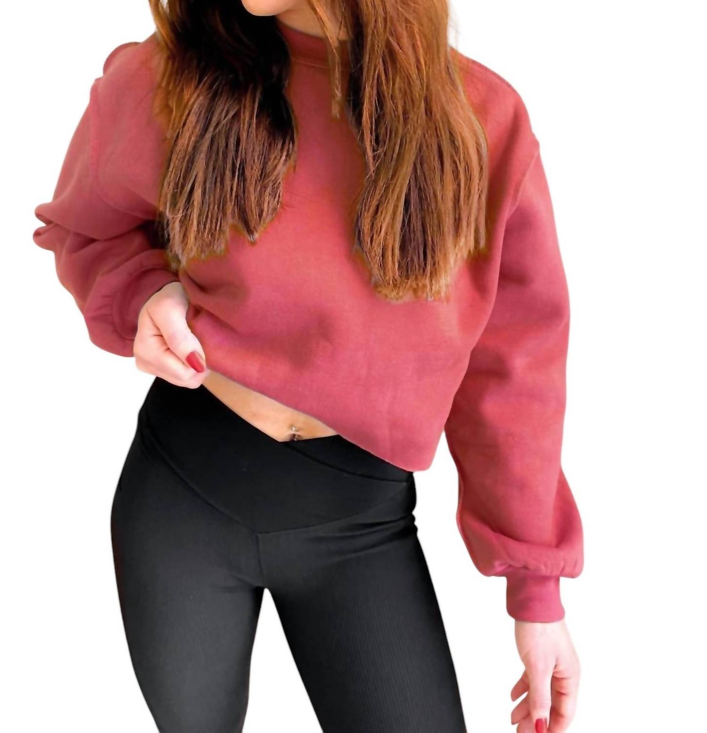 Укороченная толстовка Izzy Inside-Out в бордовом цвете WLM
Укороченная толстовка Izzy Inside-Out в бордовом цвете WLM