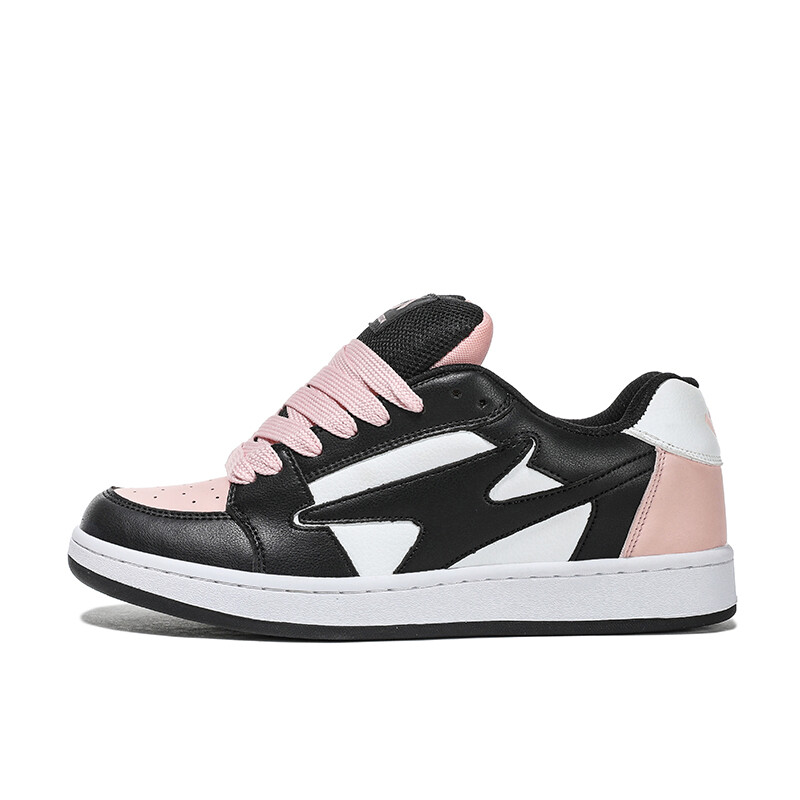 Кеды, скейтборд обувь унисекс низкий верх черный/розовый Homdoon
Кеды, скейтборд обувь унисекс низкий верх черный/розовый Homdoon