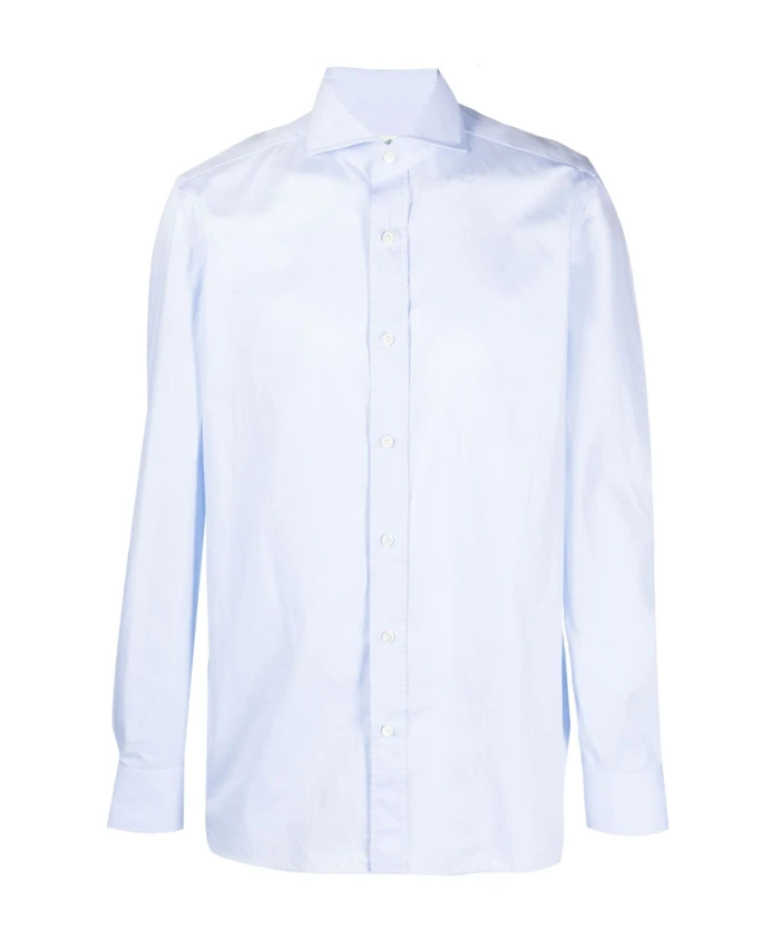 Светло-Голубая твиловая рубашка Borrelli, синий
Светло-Голубая твиловая рубашка Borrelli, синий