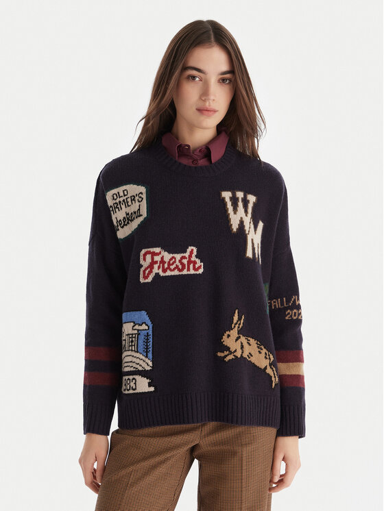 Свитер oversize Pavidi 2525366262 Weekend Max Mara, синий
Свитер oversize Pavidi 2525366262 Weekend Max Mara, синий