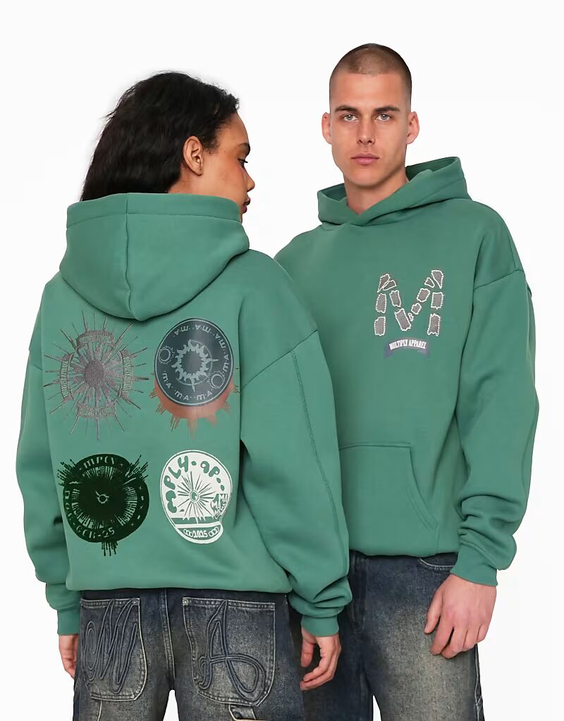 Multiply Apparel - Ассортимент - Оверсайз-толстовка зеленого цвета
Multiply Apparel - Ассортимент - Оверсайз-толстовка зеленого цвета