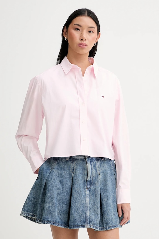 Хлопковая рубашка Tommy Jeans, розовый
Хлопковая рубашка Tommy Jeans, розовый