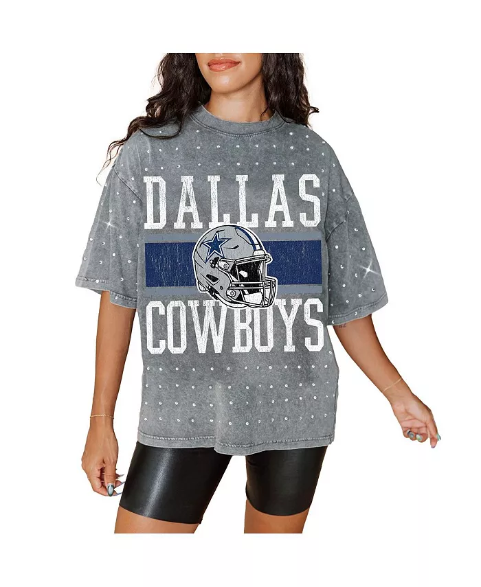 Женская серая классическая футболка Dallas Cowboys большого размера со стразами Gameday Couture
Женская серая классическая футболка Dallas Cowboys большого размера со стразами Gameday Couture