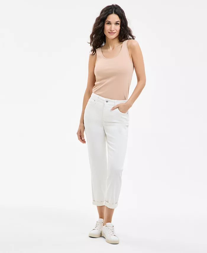 Женские джинсы Girlfriend с высокой эластичностью и средней посадкой Style & Co, белый
Женские джинсы Girlfriend с высокой эластичностью и средней посадкой Style & Co, белый