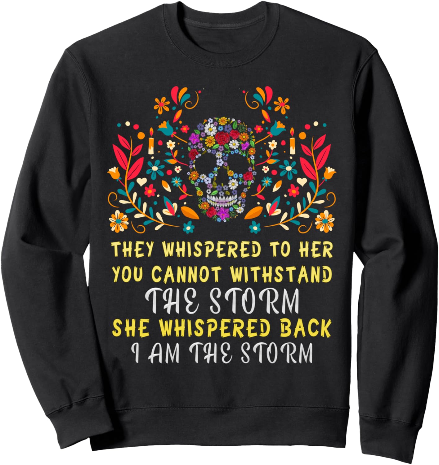 Они шептали ей / Я - буря. толстовка с изображением сахарного черепа Best Sugar Skull Lover Gifts Tee, черный
Они шептали ей / Я - буря. толстовка с изображением сахарного черепа Best Sugar Skull Lover Gifts Tee, черный