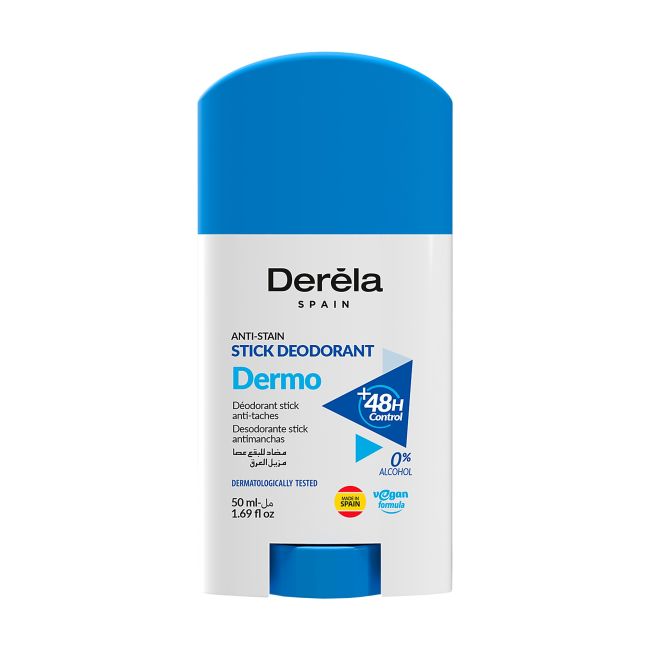 Dermo анти-пятна дезодорант-антиперспирант Derela, 50 мл
Dermo анти-пятна дезодорант-антиперспирант Derela, 50 мл