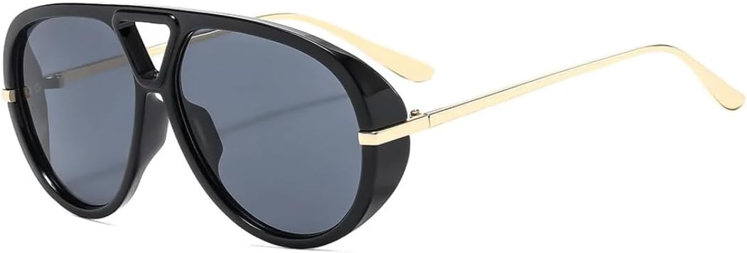 Ретро большие овальные солнцезащитные очки с леопардовым градиентом для женщин, с двойной оправой, в стиле панк, модные, роскошные, в большой оправе, для мужчин, с защитой от УФ-излучения UV400 TKKTLLT, Black
Ретро большие овальные солнцезащитные очки с леопардовым градиентом для женщин, с двойной оправой, в стиле панк, модные, роскошные, в большой оправе, для мужчин, с защитой от УФ-излучения UV400 TKKTLLT, Black