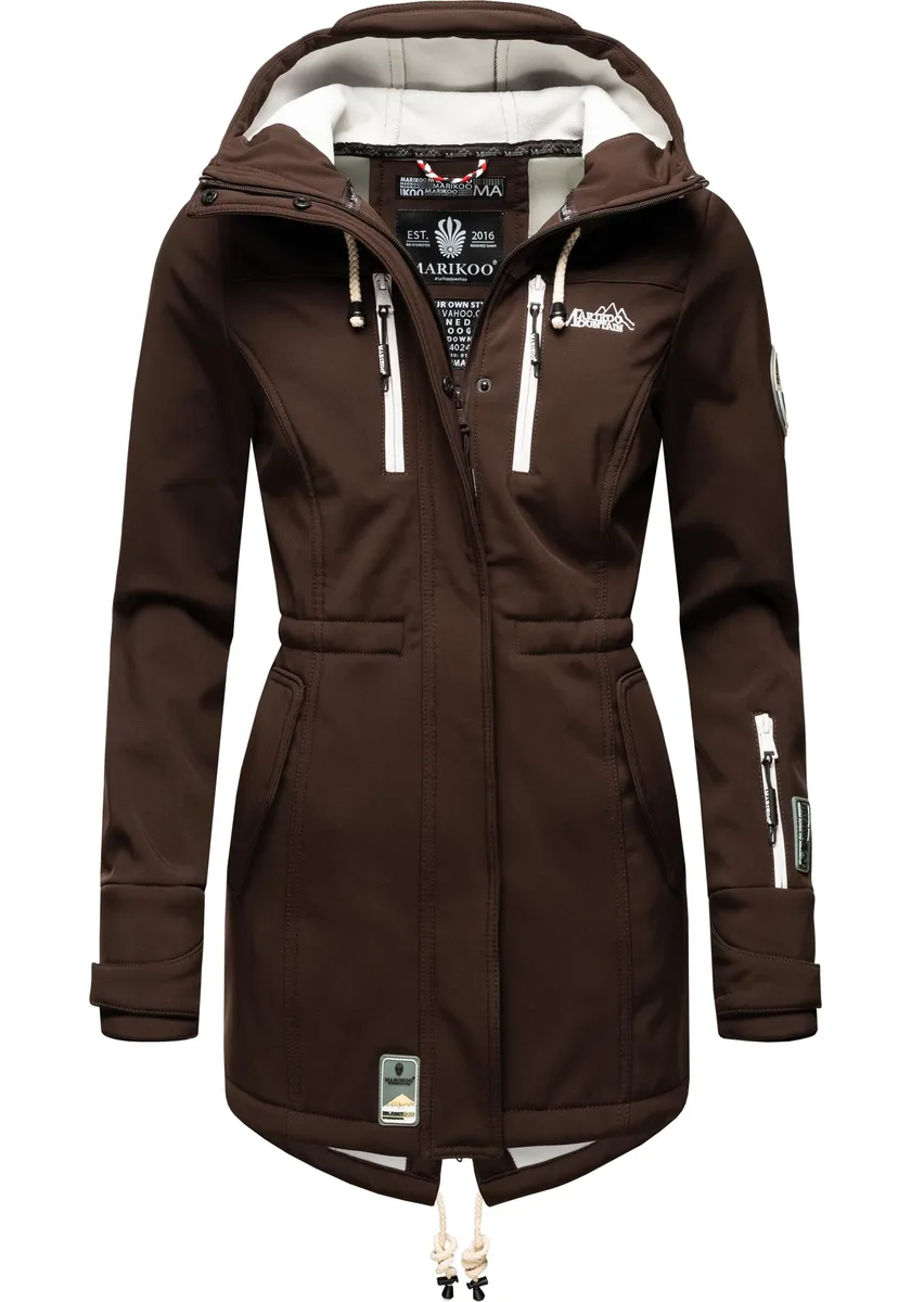 Функциональное пальто Marikoo "Zimtzicke", спортивная парка из софтшелла с капюшоном, коричневый
Функциональное пальто Marikoo "Zimtzicke", спортивная парка из софтшелла с капюшоном, коричневый