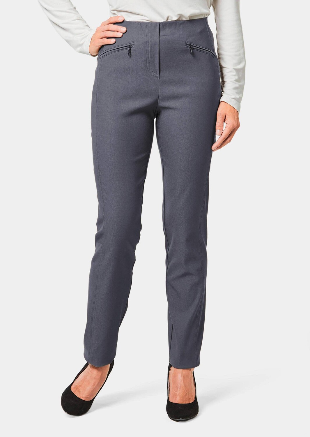 Брюки GOLDNER Stretchhose LOUISA, графитовый 
Брюки GOLDNER Stretchhose LOUISA, графитовый