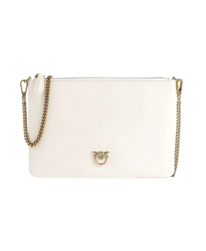 Классическая кожаная сумка Vitello Seta Pinko, белый
Классическая кожаная сумка Vitello Seta Pinko, белый