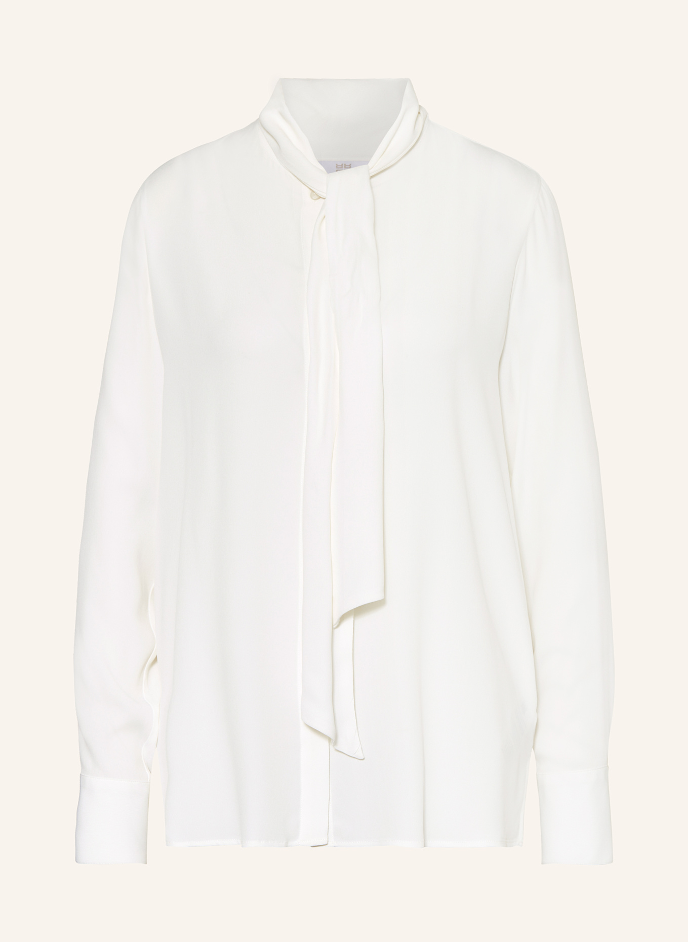 Блузка с бантом из шелка Riani, белый 
Блузка с бантом из шелка Riani, белый