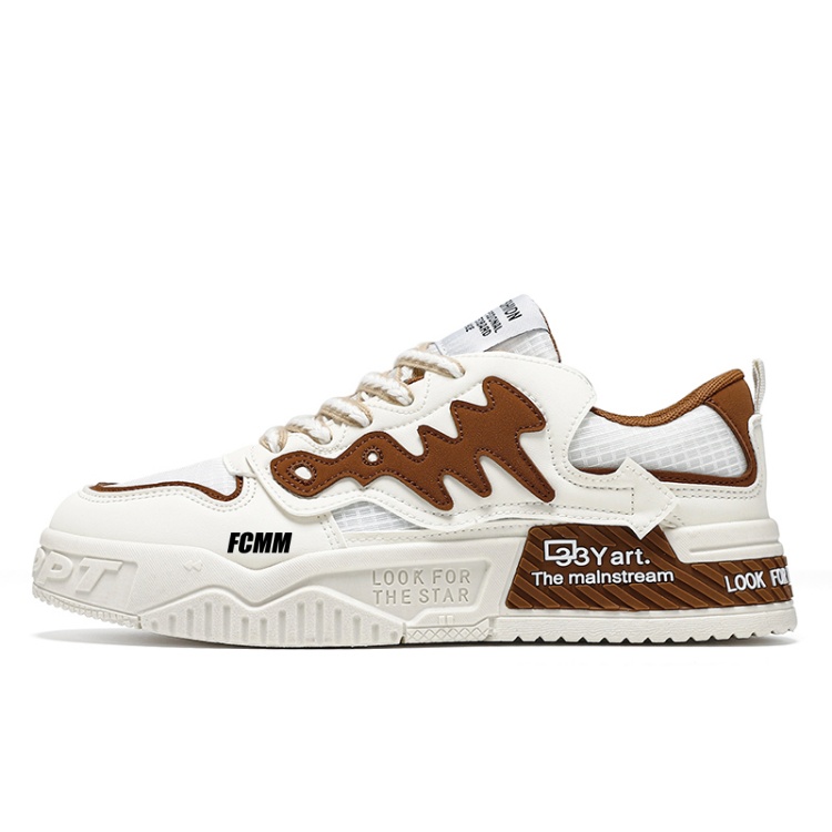 Низкие противоскользящие износостойкие детские кроссовки для скейтбординга FCMM, бежевый/коричневый
Низкие противоскользящие износостойкие детские кроссовки для скейтбординга FCMM, бежевый/коричневый