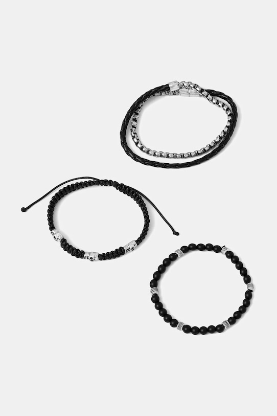 Набор из 3 браслетов Medicine, черный
Набор из 3 браслетов Medicine, черный