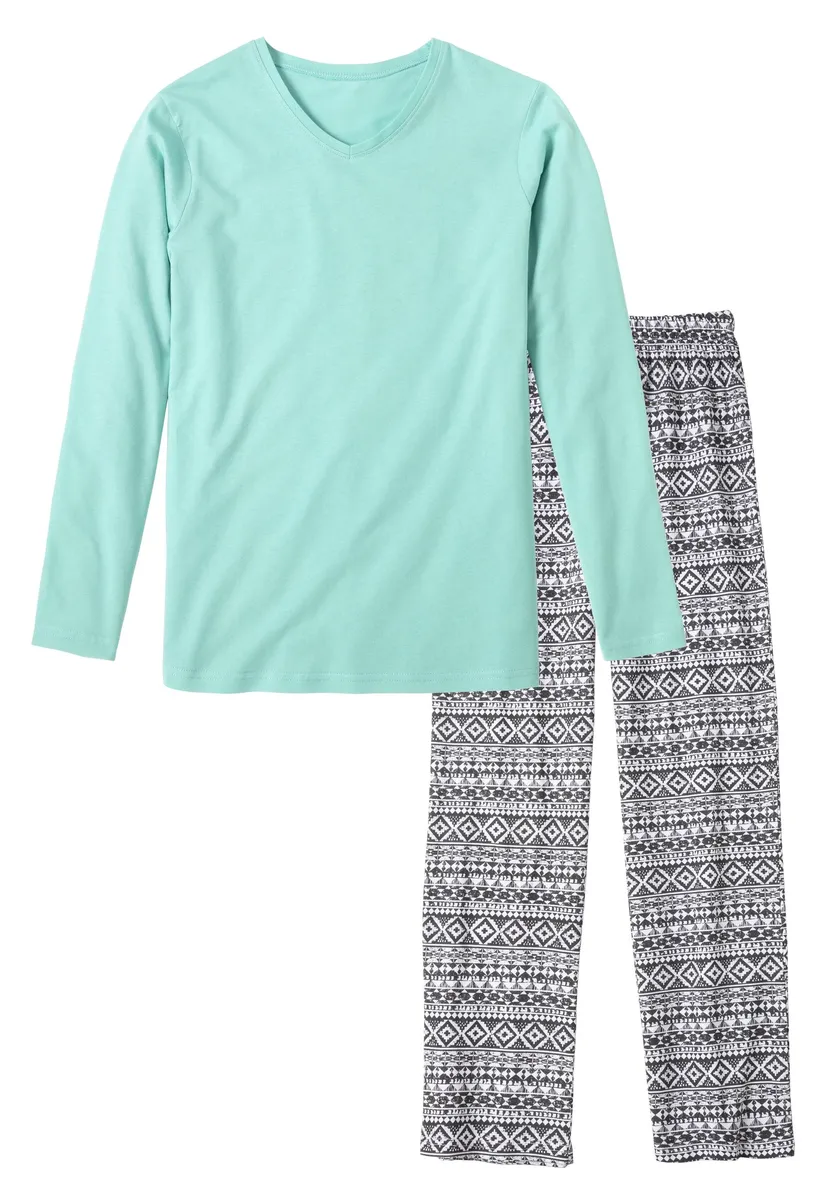 Пижамы Buffalo (2 шт., 1 шт.) с классными брюками с принтом, черно-белый
Пижамы Buffalo (2 шт., 1 шт.) с классными брюками с принтом, черно-белый