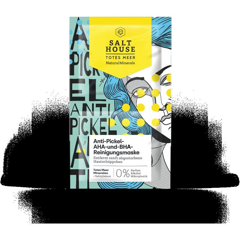 Очищающая маска с AHA и BHA против прыщей Salthouse Natural Minerals, 12 ml
Очищающая маска с AHA и BHA против прыщей Salthouse Natural Minerals, 12 ml