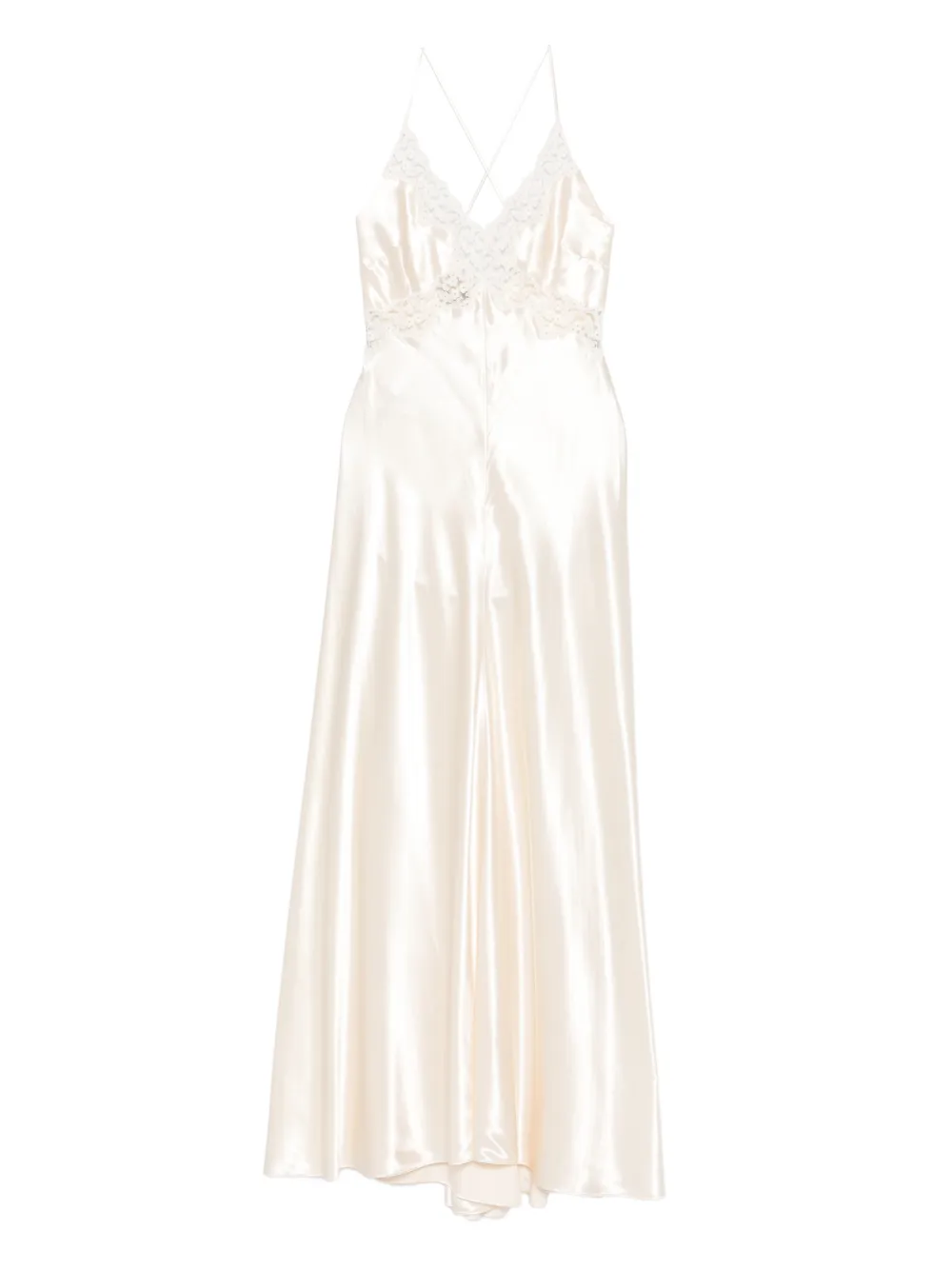 Платье на кружевных бретелях Alberta Ferretti, нейтральный
Платье на кружевных бретелях Alberta Ferretti, нейтральный