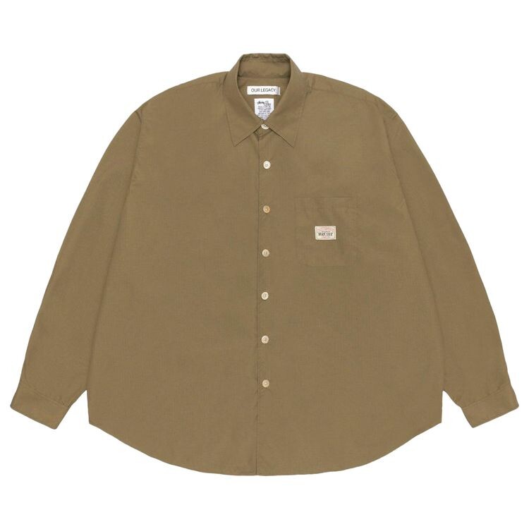 Рубашка Stussy x Our Legacy Work Shop Borrowed Shirt Olive Nylon Ripstop, зеленый
Рубашка Stussy x Our Legacy Work Shop Borrowed Shirt Olive Nylon Ripstop, зеленый