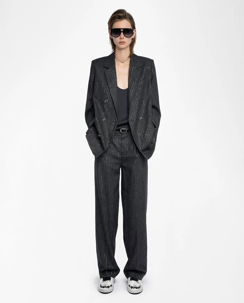 Женские прямые брюки с высокой талией Zadig & Voltaire, черный
Женские прямые брюки с высокой талией Zadig & Voltaire, черный