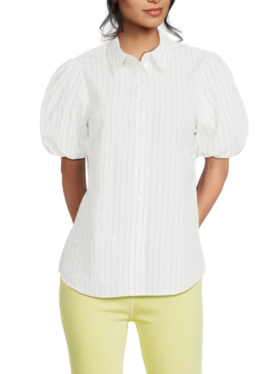 Рубашка с декорированными рукавами-буфами Karl Lagerfeld Paris, мягкий белый
Рубашка с декорированными рукавами-буфами Karl Lagerfeld Paris, мягкий белый