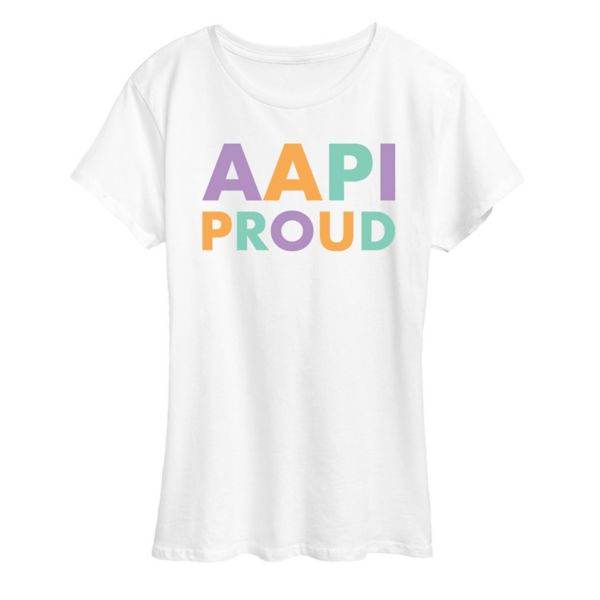 Женская футболка AAPI с гордым принтом Unbranded, белый 
Женская футболка AAPI с гордым принтом Unbranded, белый