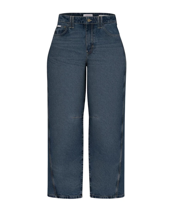 Синие бочкообразные джинсы Guess, синий
Синие бочкообразные джинсы Guess, синий