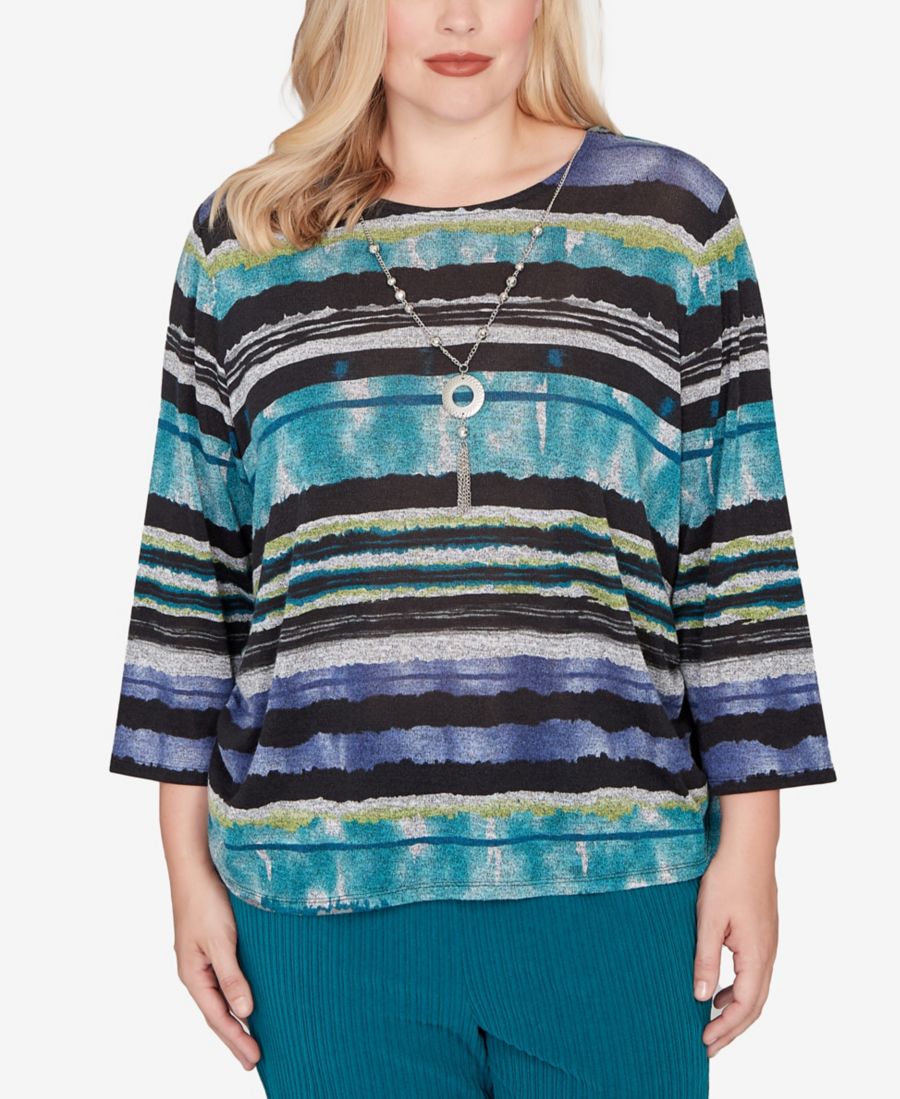 Женская блузка Lake Champlain Biadere Melange Stripe с ожерельем Alfred Dunner, Black Multi
Женская блузка Lake Champlain Biadere Melange Stripe с ожерельем Alfred Dunner, Black Multi
