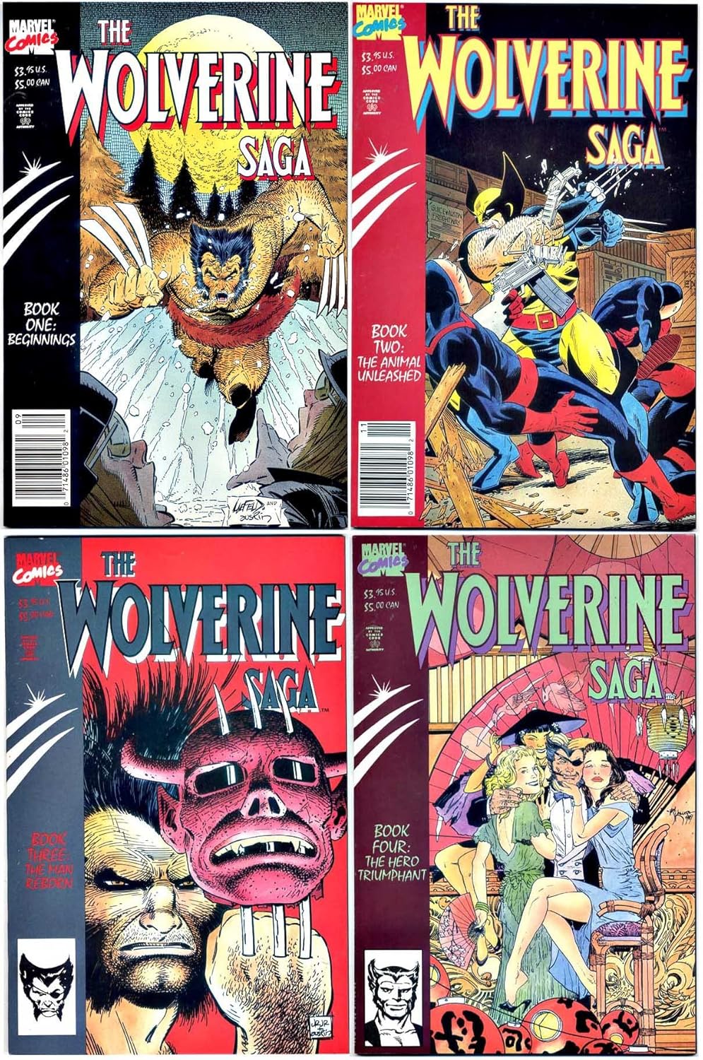 The Wolverine Saga Nos 1, 2, 3 & 4 (Marvel)
The Wolverine Saga Nos 1, 2, 3 & 4 (Marvel)
