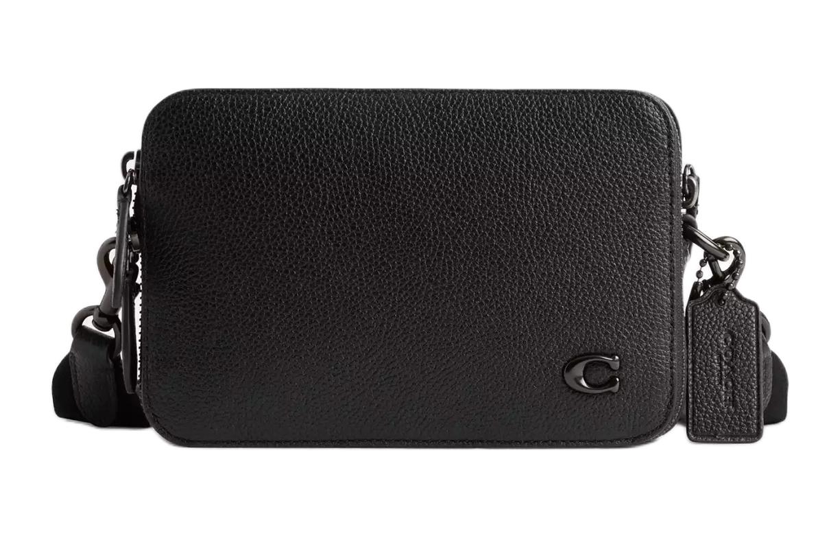 Кожаная наплечная сумка через плечо, маленькая мужская черная COACH
Кожаная наплечная сумка через плечо, маленькая мужская черная COACH