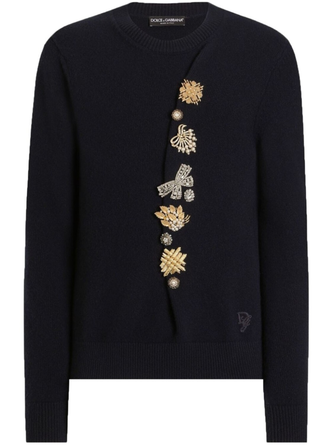 Джемпер с брошью Dolce & Gabbana, синий
Джемпер с брошью Dolce & Gabbana, синий