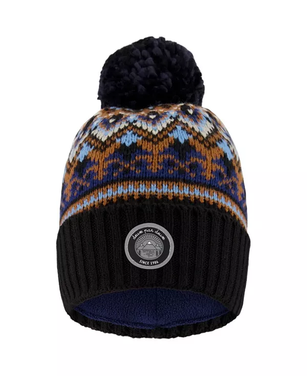 Вязаная зимняя шапка для мальчиков с подкладкой и помпоном - для малышей и взрослых. Deux Par Deux, синий
Вязаная зимняя шапка для мальчиков с подкладкой и помпоном - для малышей и взрослых. Deux Par Deux, синий