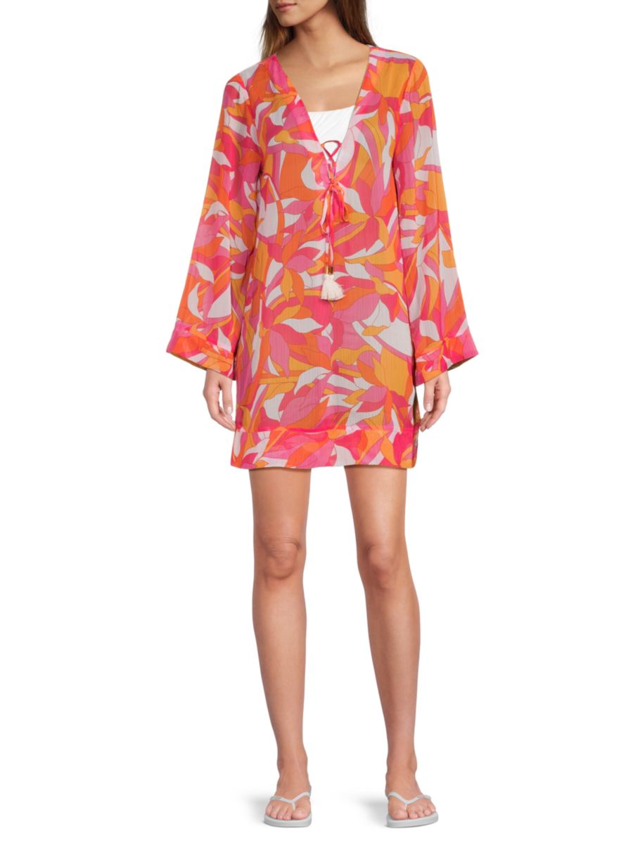 Платье-накидка с V-образным вырезом и кисточками Beyond Control, розовый/мульти
Платье-накидка с V-образным вырезом и кисточками Beyond Control, розовый/мульти