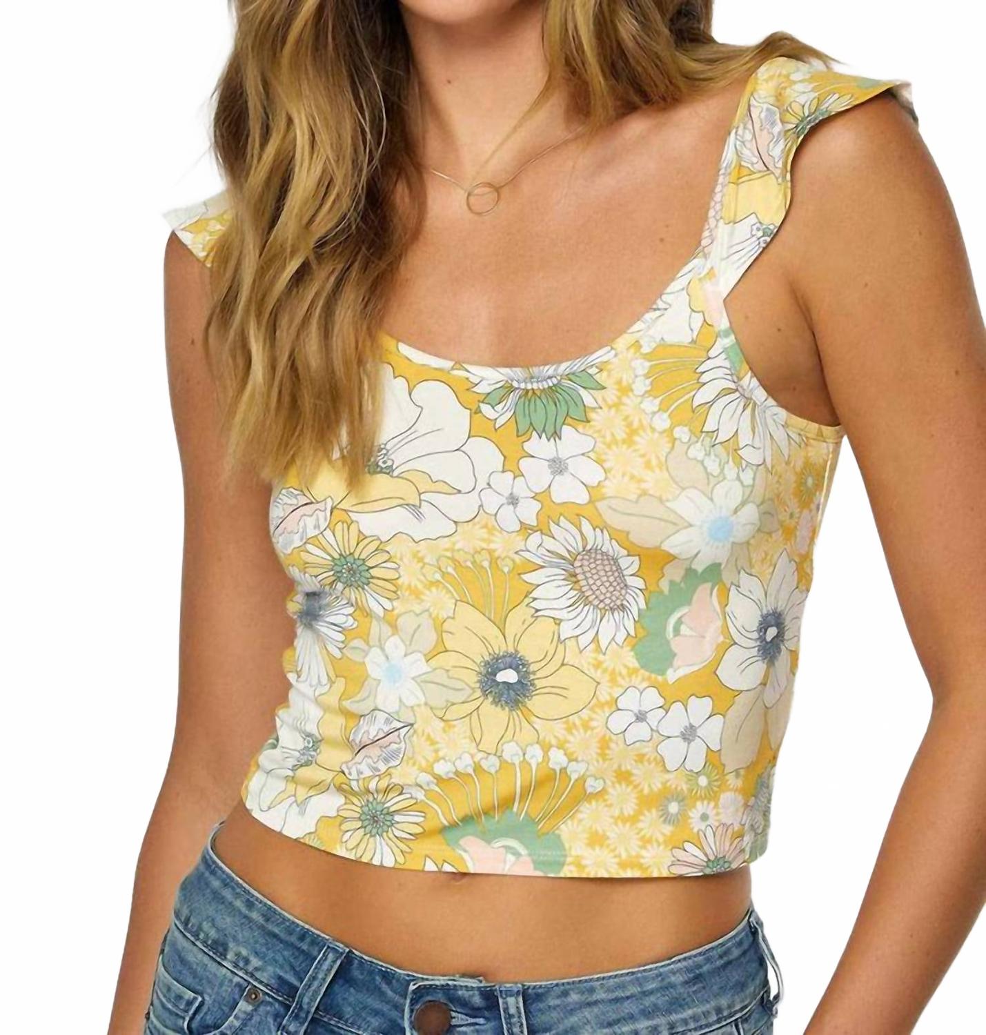 Элегантный укороченный топ Andy Floral в желтом цвете O'Neill
Элегантный укороченный топ Andy Floral в желтом цвете O'Neill