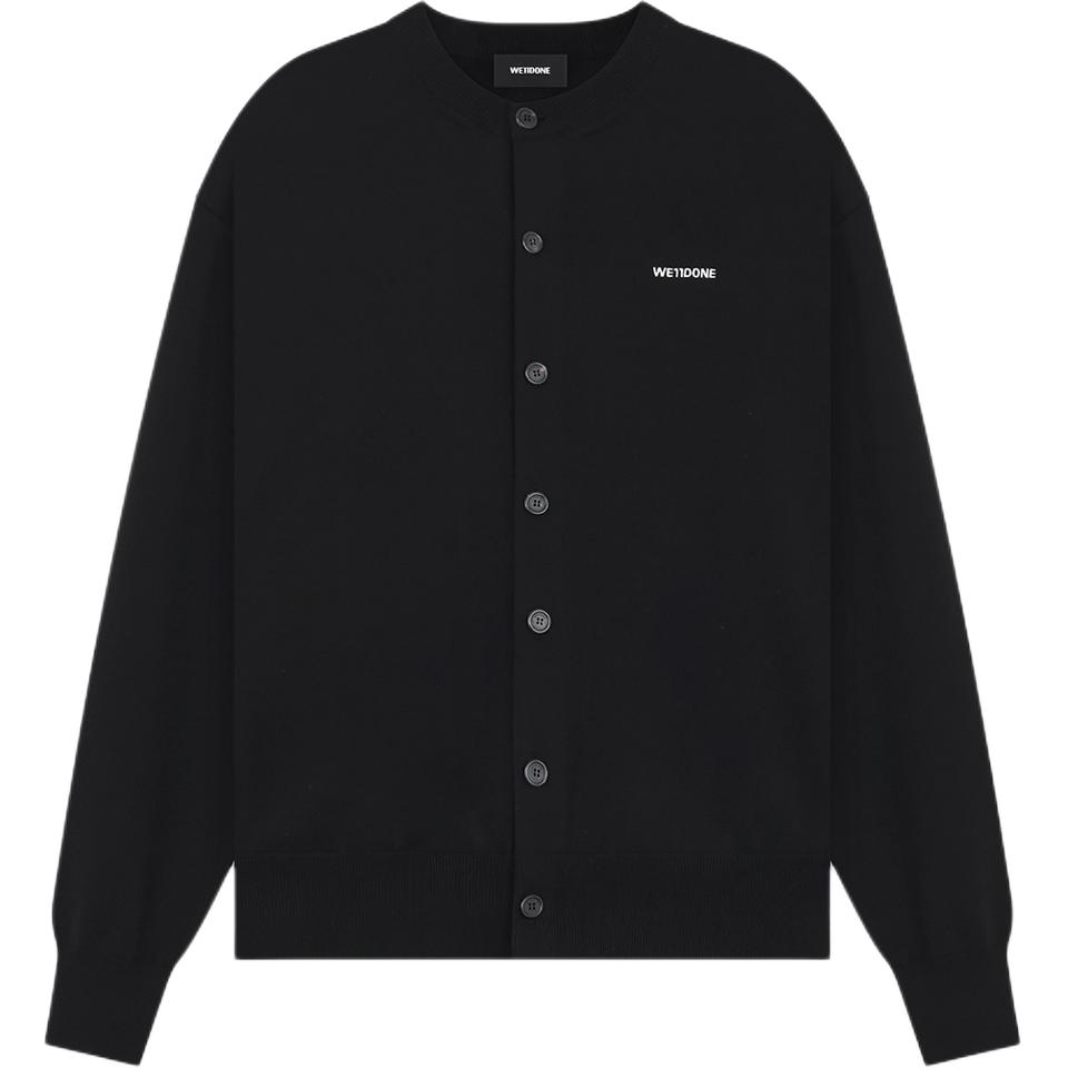Кардиган с вязкой логотипом WE11DONE, черный
Кардиган с вязкой логотипом WE11DONE, черный