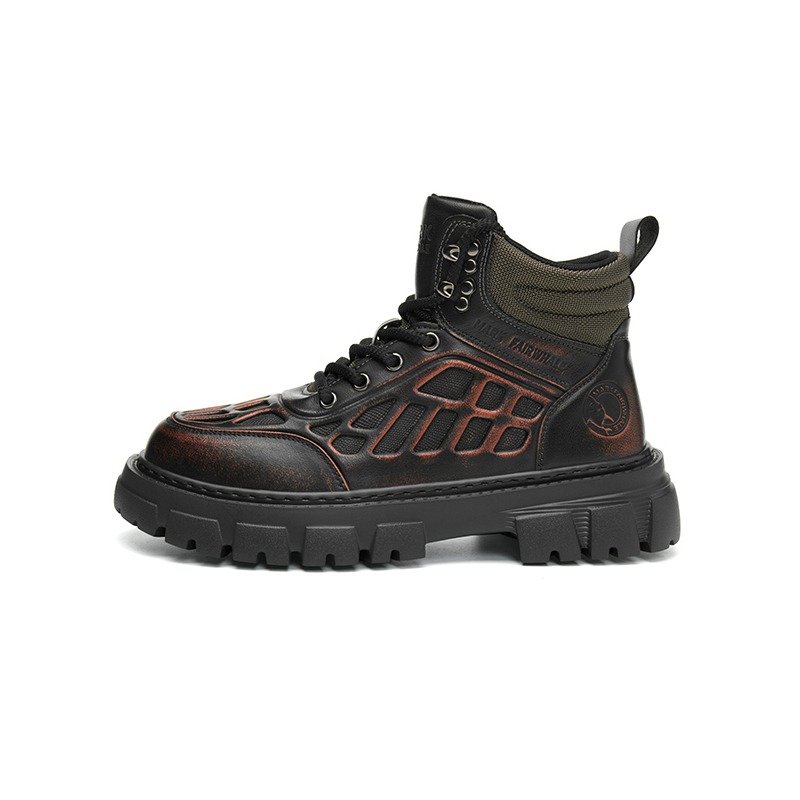 FAIRWHALE Ботинки Martin мужские стальные, черные/красно-бронзовые
FAIRWHALE Ботинки Martin мужские стальные, черные/красно-бронзовые