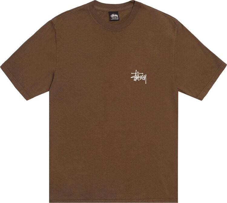 Футболка Stussy Basic Pigment Dyed 'Brown', коричневый 
Футболка Stussy Basic Pigment Dyed 'Brown', коричневый