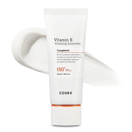 COSRX Витамин Е SPF 50+ Ежедневный солнцезащитный крем Reef Safe OTC Vitalizing 1,69 жидких унций / 50 мл 
COSRX Витамин Е SPF 50+ Ежедневный солнцезащитный крем Reef Safe OTC Vitalizing 1,69 жидких унций / 50 мл