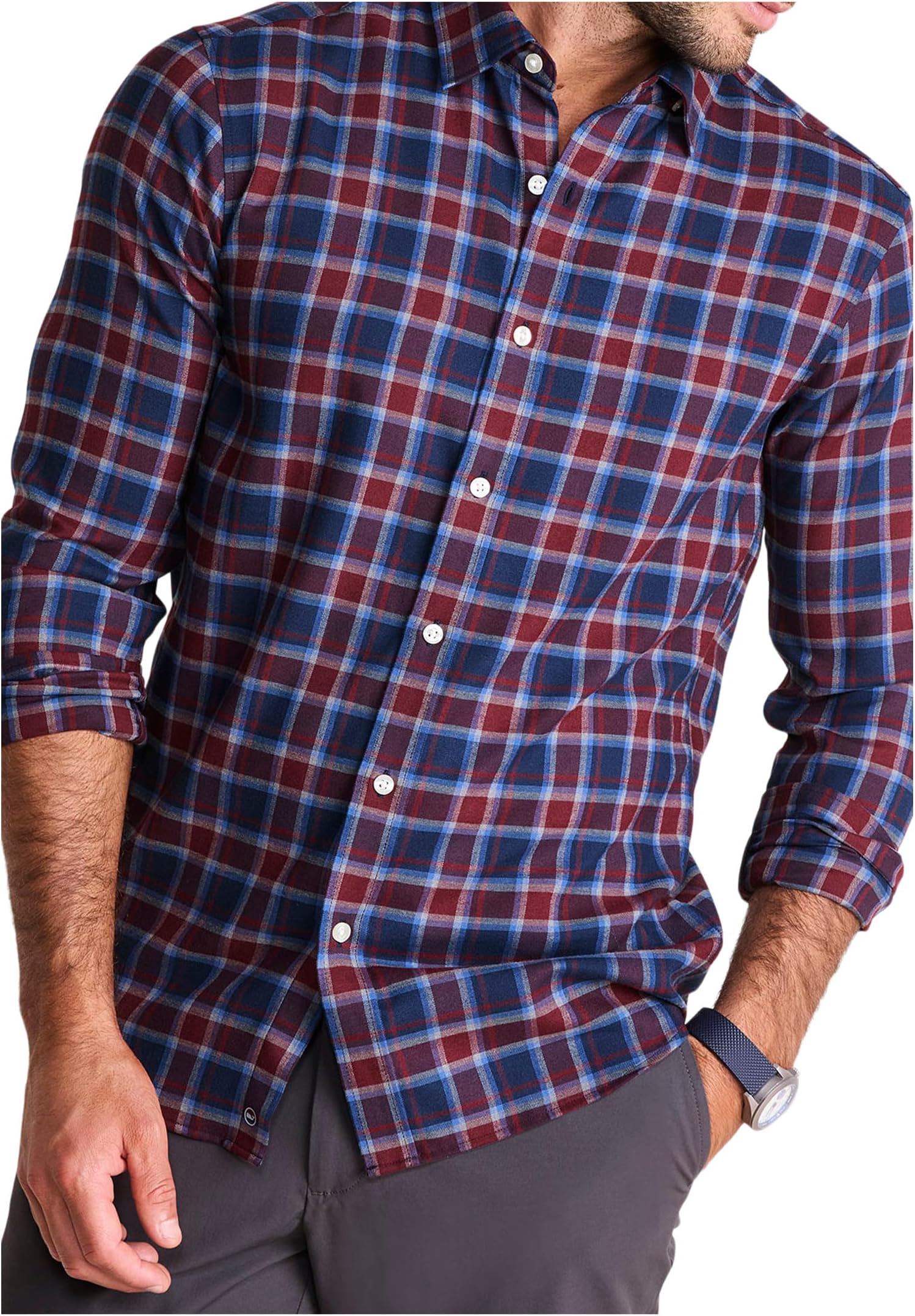 Мужская клетчатая рубашка Jethro Tech Twill Vineyard Vines, Crimson
Мужская клетчатая рубашка Jethro Tech Twill Vineyard Vines, Crimson