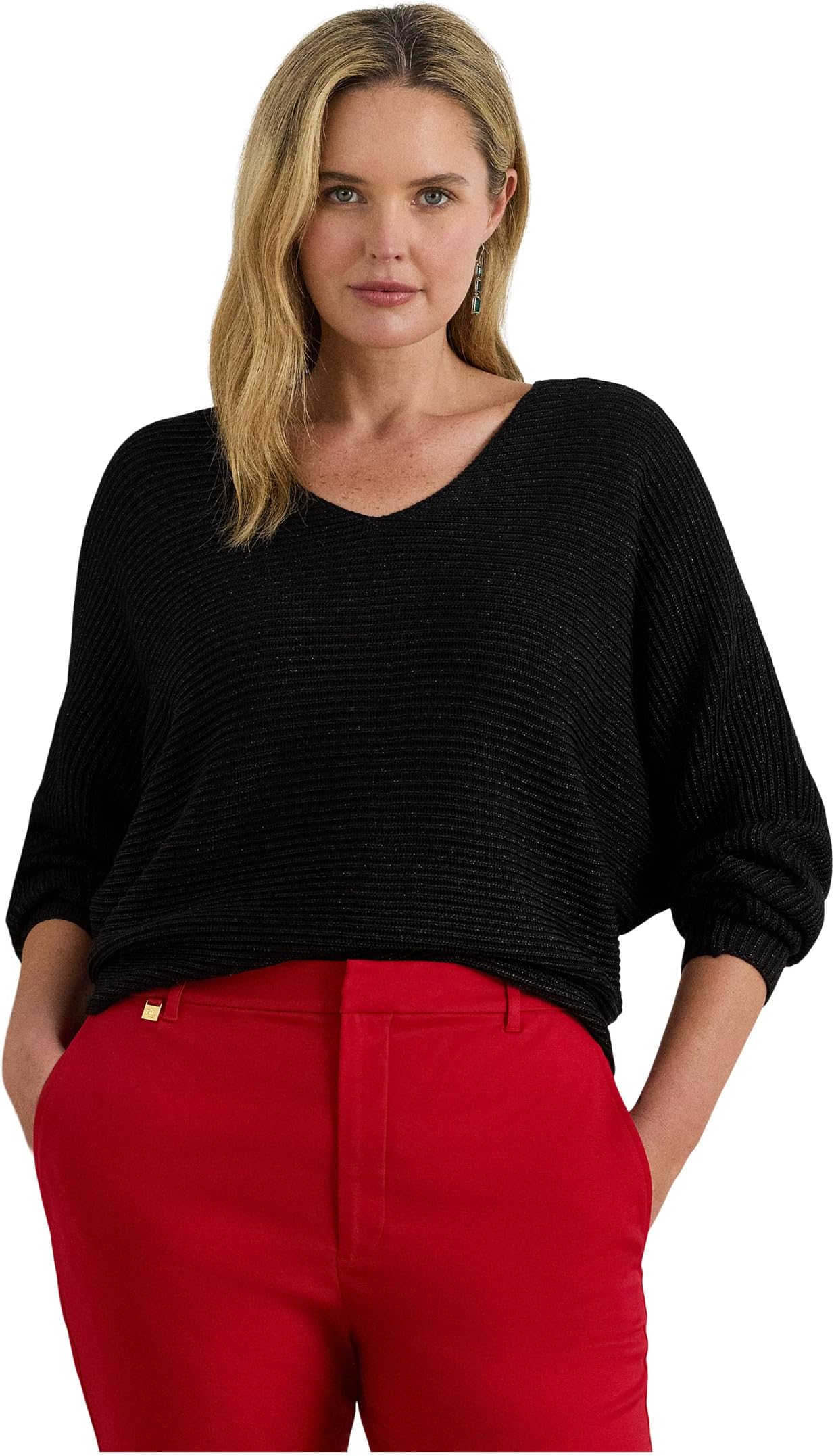 Свитер Lauren Ralph Lauren Women's Plus Size Metallic Rib-Knit Dolman-Sleeve Sweater, Black Metallic
Свитер Lauren Ralph Lauren Women's Plus Size Metallic Rib-Knit Dolman-Sleeve Sweater, Black Metallic