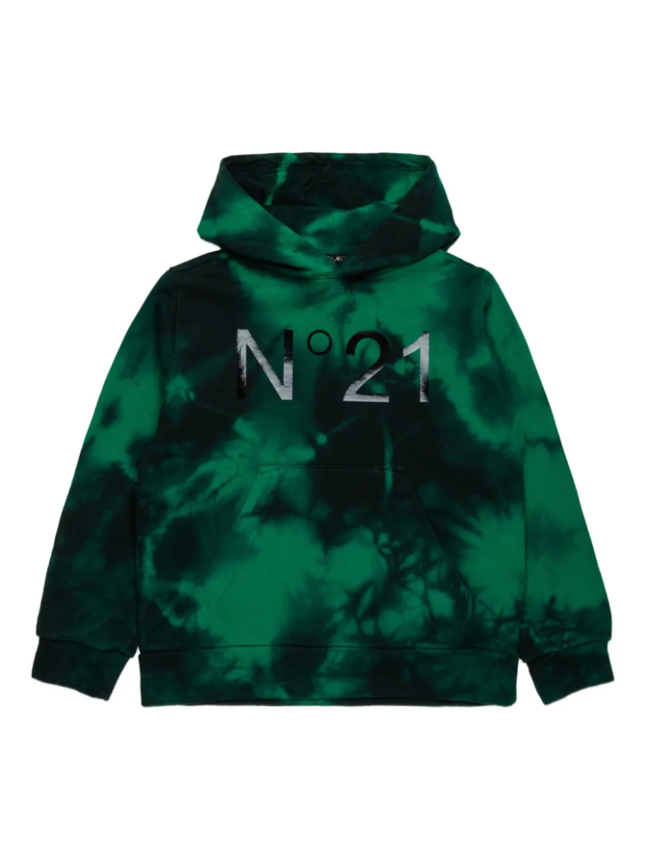 Nº21 Детская толстовка с капюшоном с принтом тай-дай Nº21 Kids, зеленый
Nº21 Детская толстовка с капюшоном с принтом тай-дай Nº21 Kids, зеленый