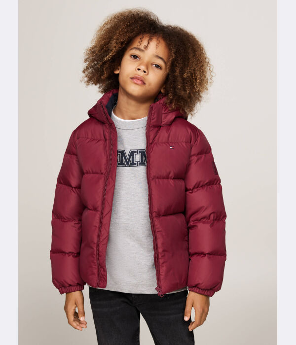Пуховик детский Tommy Hilfiger с капюшоном, бургундия
Пуховик детский Tommy Hilfiger с капюшоном, бургундия