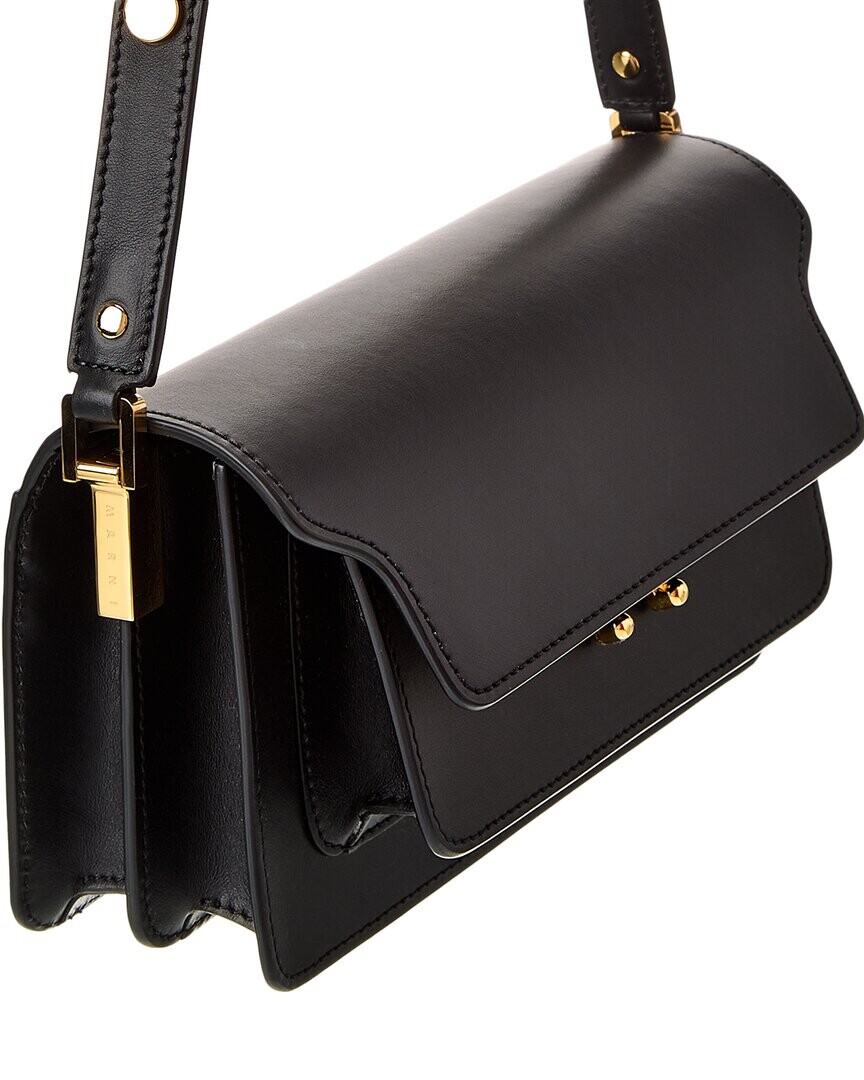 Кожаная сумка через плечо Marni Trunk E/W, черный
Кожаная сумка через плечо Marni Trunk E/W, черный