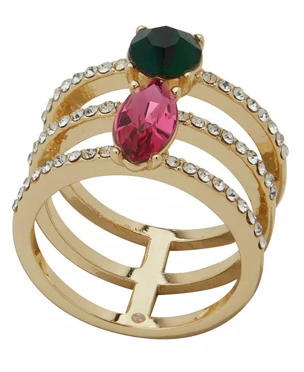 Кольцо золотистого оттенка со стеклянными камнями и кубическими цирконами, комплектуемое вручную Emily In Paris, multi
Кольцо золотистого оттенка со стеклянными камнями и кубическими цирконами, комплектуемое вручную Emily In Paris, multi