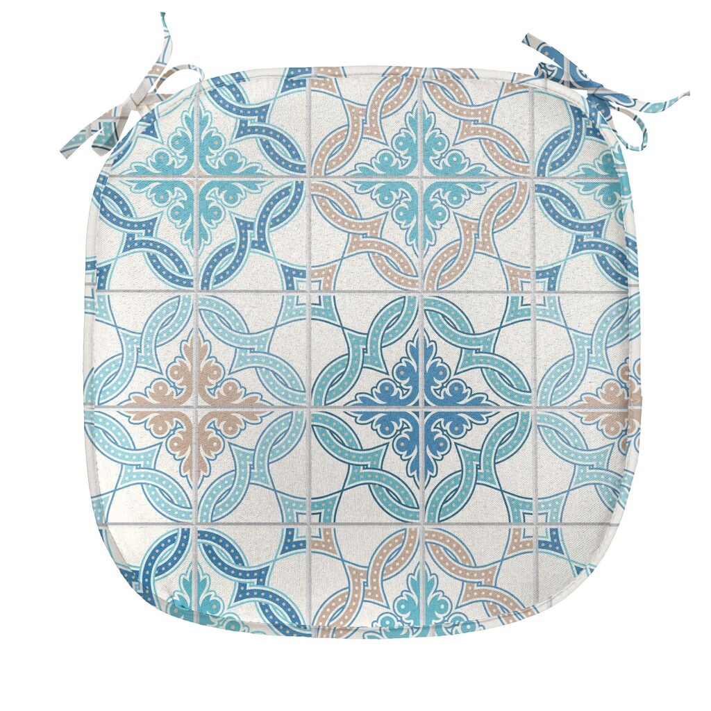 Подушка для обеденного стула ABAKUHAUS Quatrefoil, запутанная современная плитка, декоративная водонепроницаемая подушка с ремнями для кухонных сидений, 40 см x 40 см, сине-коричневый белый
Подушка для обеденного стула ABAKUHAUS Quatrefoil, запутанная современная плитка, декоративная водонепроницаемая подушка с ремнями для кухонных сидений, 40 см x 40 см, сине-коричневый белый