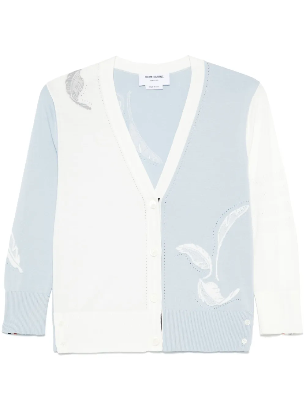 Кардиган вязки интарсия THOM BROWNE, синий
Кардиган вязки интарсия THOM BROWNE, синий