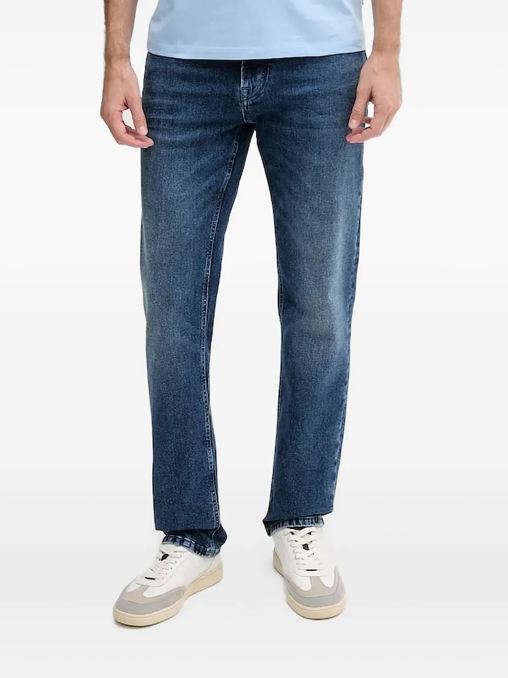 Джинсы с кожаными заплатками Joop!, синий
Джинсы с кожаными заплатками Joop!, синий